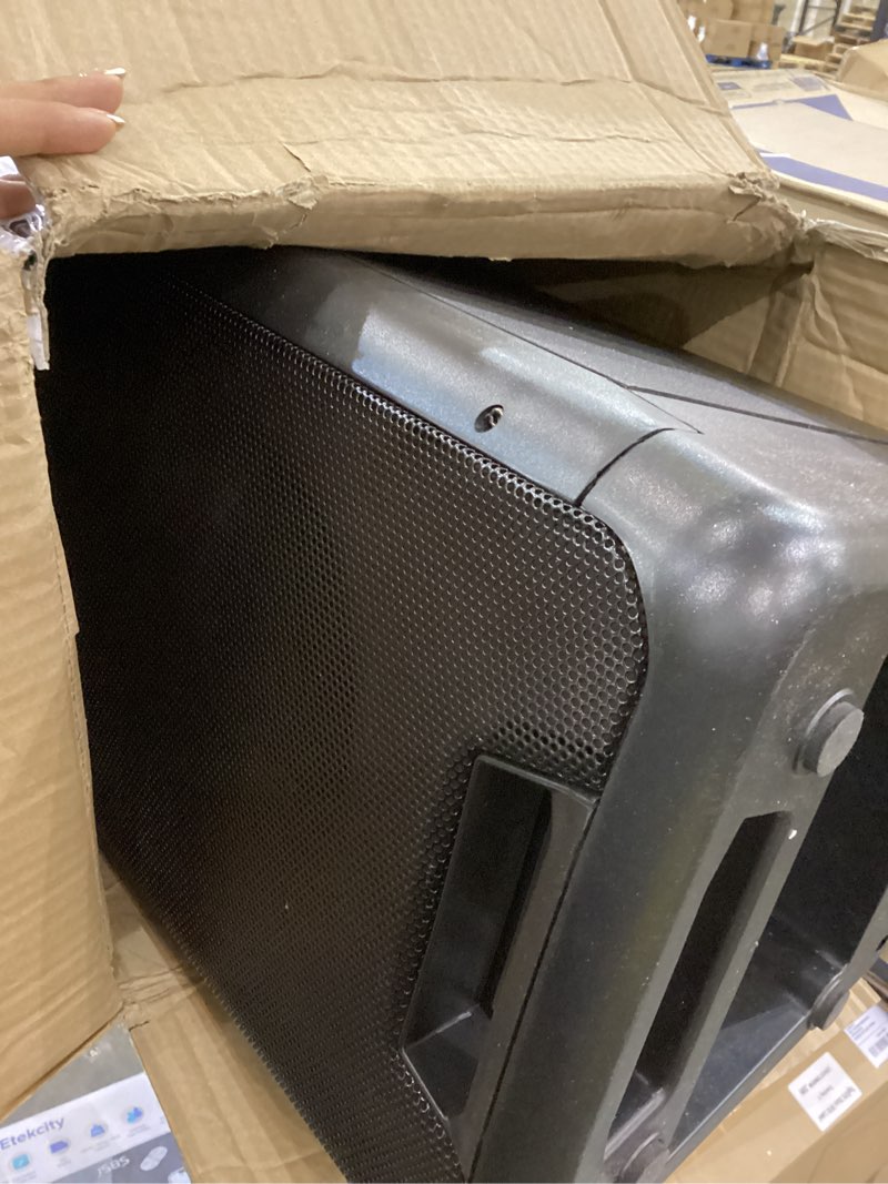 Condition photo showing As Is for Gemini Bluetooth Speaker 1000W with LED Light Show, Dual 8" Woofers, Mic & Guitar Inputs, TWS Pairing, USB/FM/Bluetooth Playback, 16 Hr Battery, Remote Control – Perfect for Parties & Events (GLS-880) 28 Inch Speaker