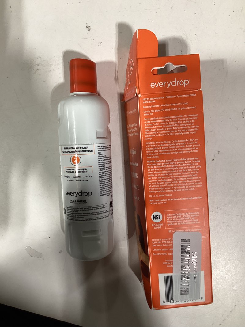 Condition photo showing Good Condition for everydrop by whirlpool ice and water refrigerator filter 2, edr2rxd1, single-pack 1 pack