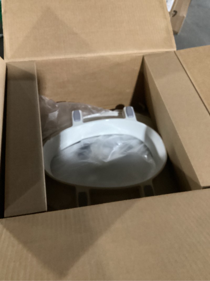 Condition photo showing Good Condition for bemis assurance 3" raised toilet seat for seniors, made in usa, secure hinges, clean shield guard, elongated, white elongated raised seat