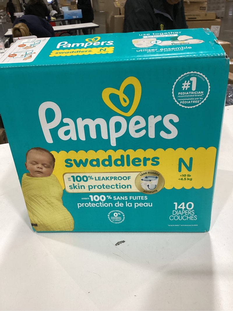 Condition photo showing Good Condition for Pampers Swaddlers Diapers, Size 0 (up to 10 lbs), 140 Count, Absorbent, Keeps Baby Dry and Comfortable, Skin Safe Disposable Baby Diaper (Packaging May Vary) Newborn 140