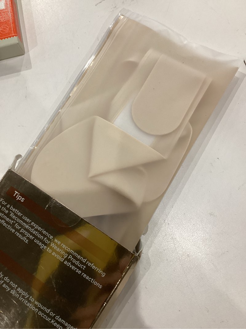 reusable v line silicone face strap, soft silicone chin strap for women 23-27 inches yellow nude 01