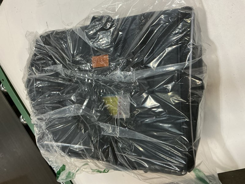 Condition photo showing New/Like New for Morpilot Cat Carrier - Cat Carrier Soft for Medium or Large Cats up to 20lbs, with Dual-Sided Cushion, Secure Buckle and Foldable Bowl, Dog Carriers for Small Dogs - Pet Carrier (Dark Gray) 17.3"L x 12.2"W x 13.4"H Dark Gray