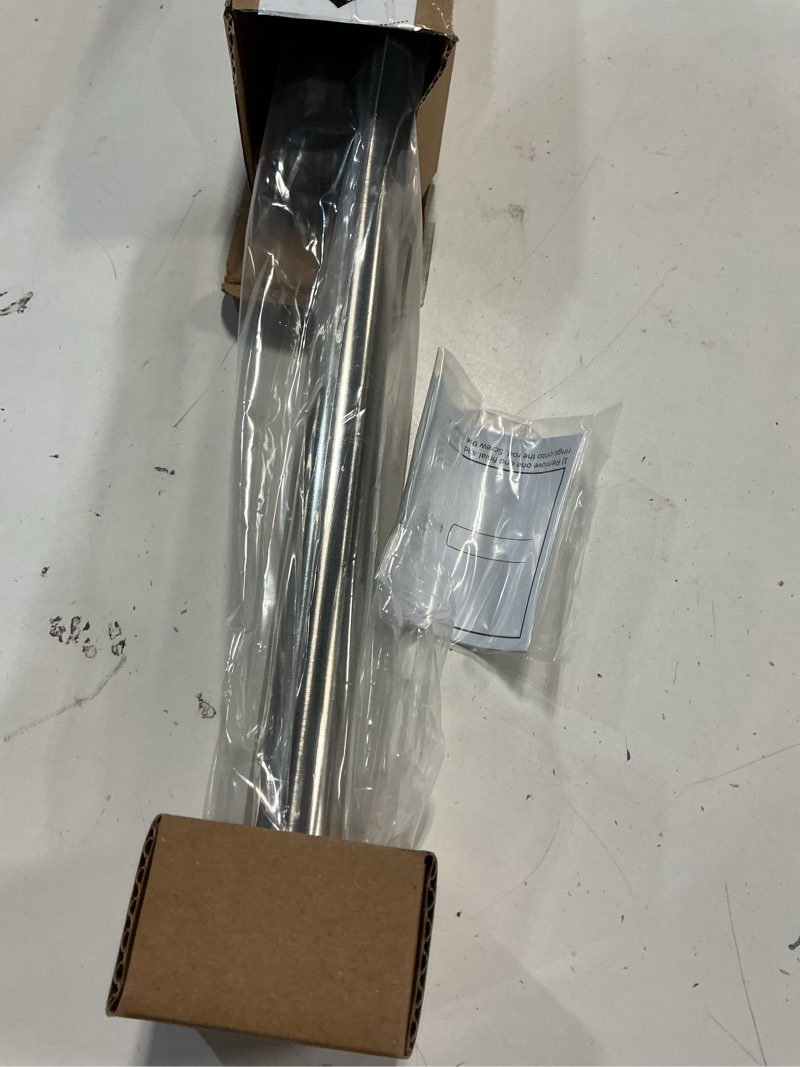 Condition photo showing New/Like New for Ivilon Tension Curtain Rod - Spring Tension Rod for Windows or Shower, 24 to 36 Inch. Brushed Nickel 24" to 36" Brushed Nickel