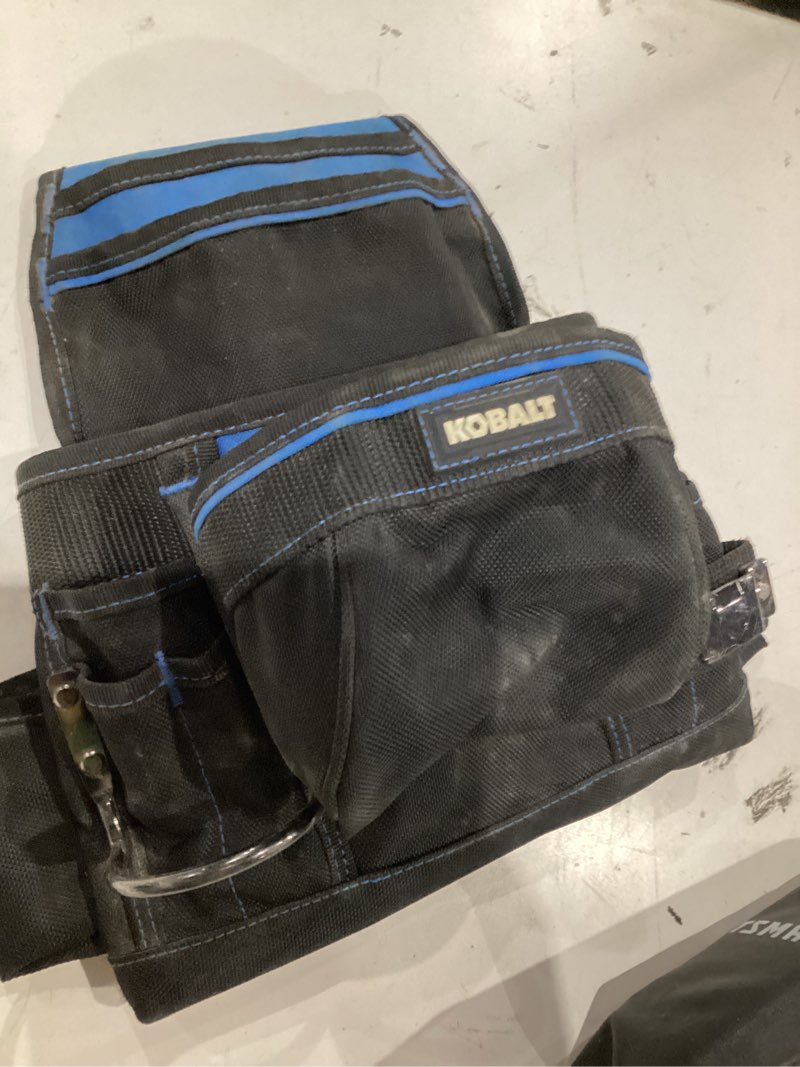Condition photo showing As Is for kobalt polyester general construction tool pouch