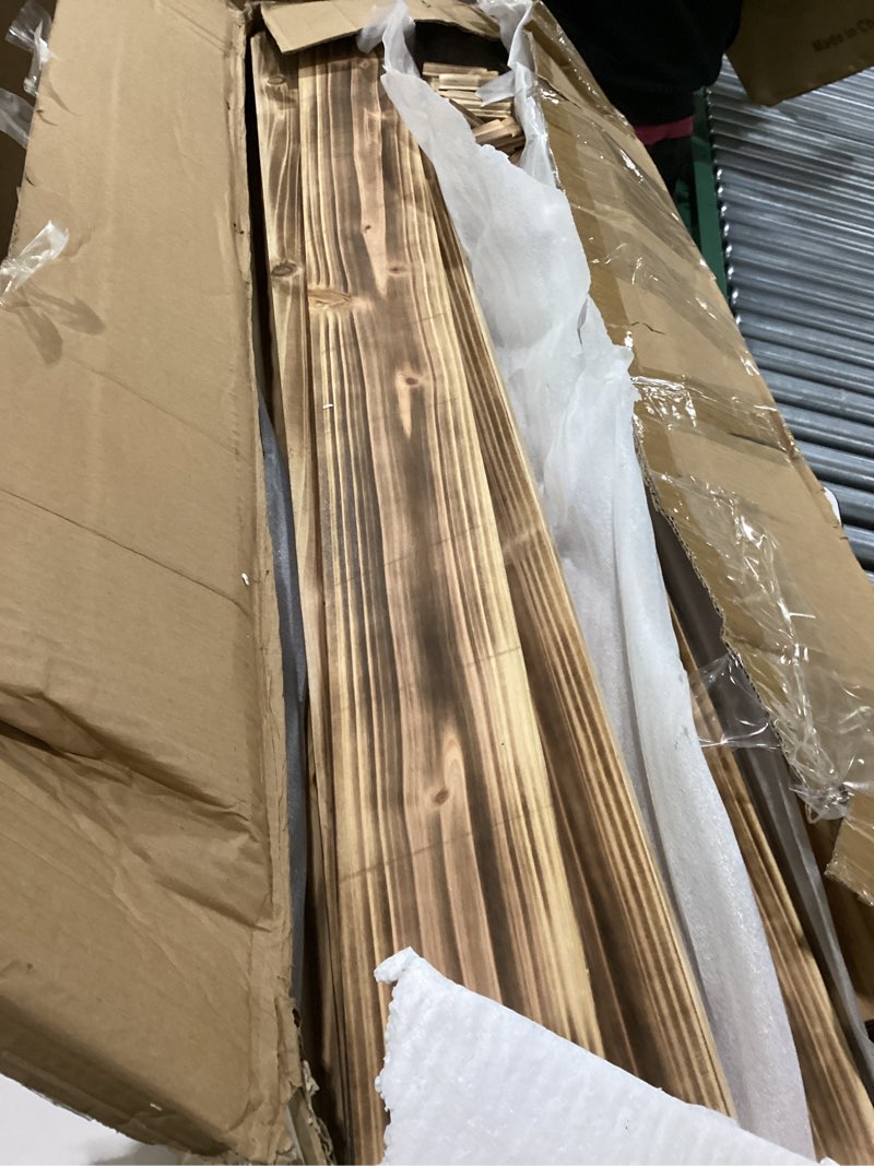 Yokaniwa Air Conditioner Fence Wood Composter Bin 3 Panels 48" L x 48" W x 36 "H Privacy Fence Scree