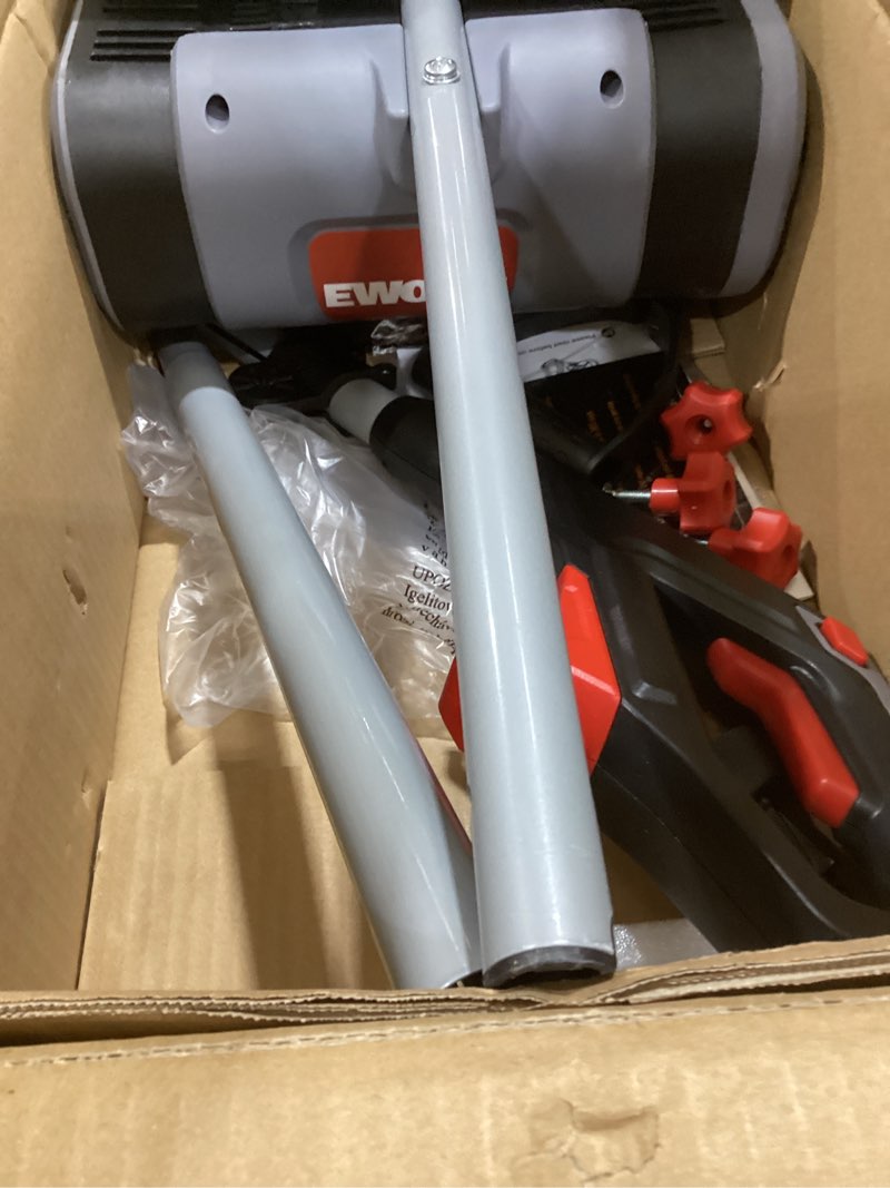 Condition photo showing As Is for EWORK Corded Snow Shovel 11-Inch 1200W 10A Powerful Electric Snow Shovels, 6-Inch Clearing Depth, 23-Foot Max Throw Distance, Power Snow Blower for Driveway, Steps, Sidewalk, Porch