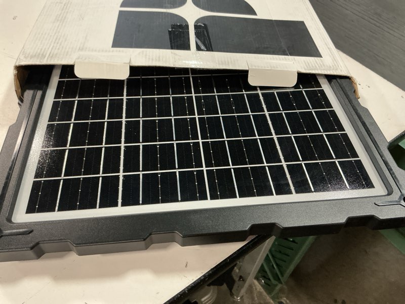 Condition photo showing As Is for POWOXI-Upgraded-20W-Solar-Battery-Charger-Maintainer, External Smart 3-Stages PWM Charge Controller, 12V Solar Panel Trickle Charging Kit for Car, Marine, Motorcycle, RV, etc Black