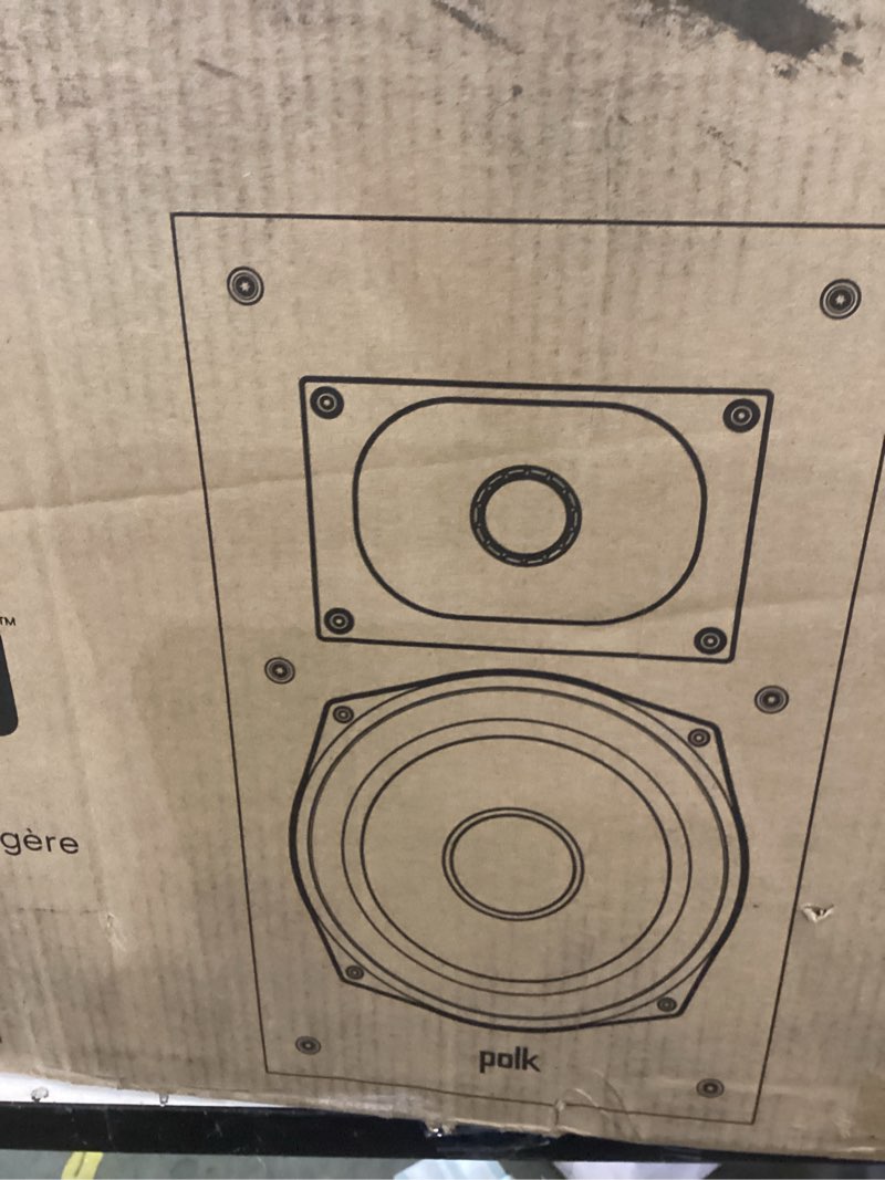Condition photo showing New/Like New for Polk Monitor XT20 Pair of Bookshelf or Surround Sound Speakers - Hi-Res Audio Certified, Dolby Atmos & DTS:X Compatible, 1" Terylene Tweeter & 6.5" Dynamically Balanced Woofer (Pair, Midnight Black) Surround Speakers w/ 6.5" Woofer - Pair (XT20)