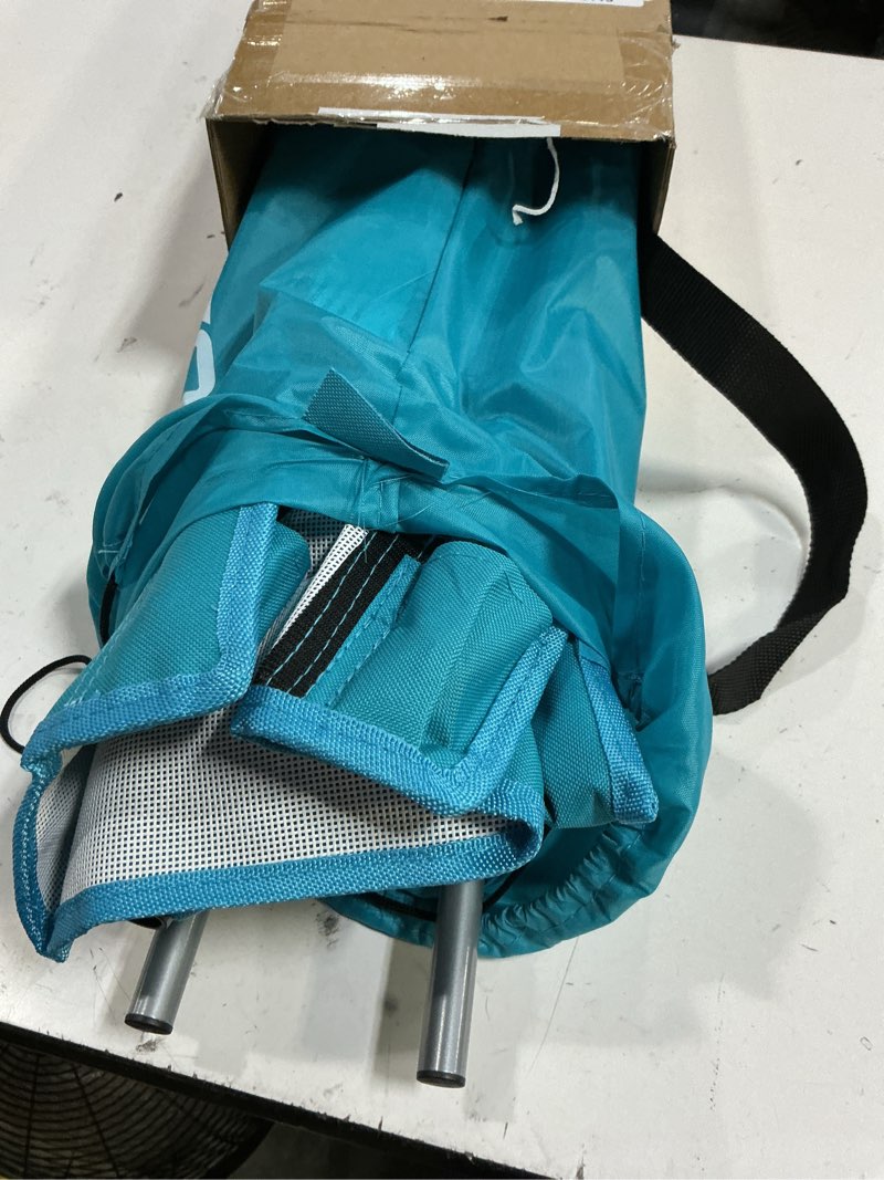 Condition photo showing Good Condition for haushof high back beach chair, mesh back folding chair, lightweight low seat camping chairs with cup holder, carry bag, padded armrest for outdoor beach lawn camping picnic festival