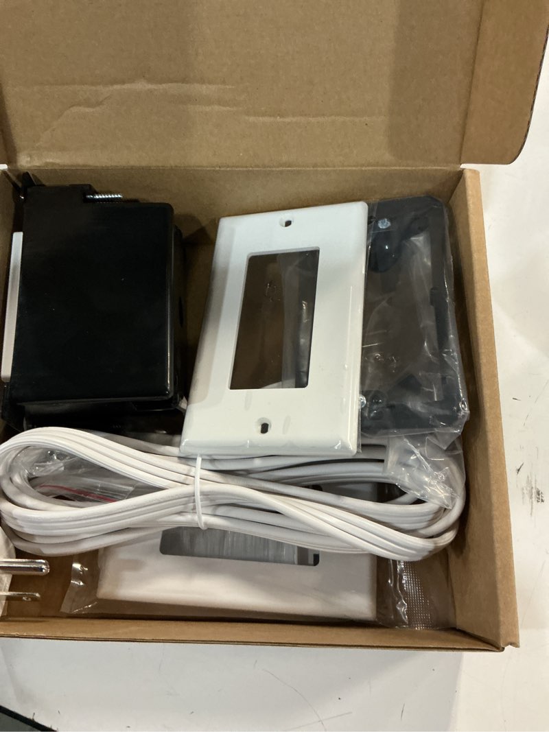 Condition photo showing Good Condition for in Wall Cable Management Kit,TR Tamper Resistant GFCI Receptacle,2 AC Outlets,with LED Indicator Light,8ft Cord,Outlet Relocation Kit for Relocating Unreachable Electrical Outlets