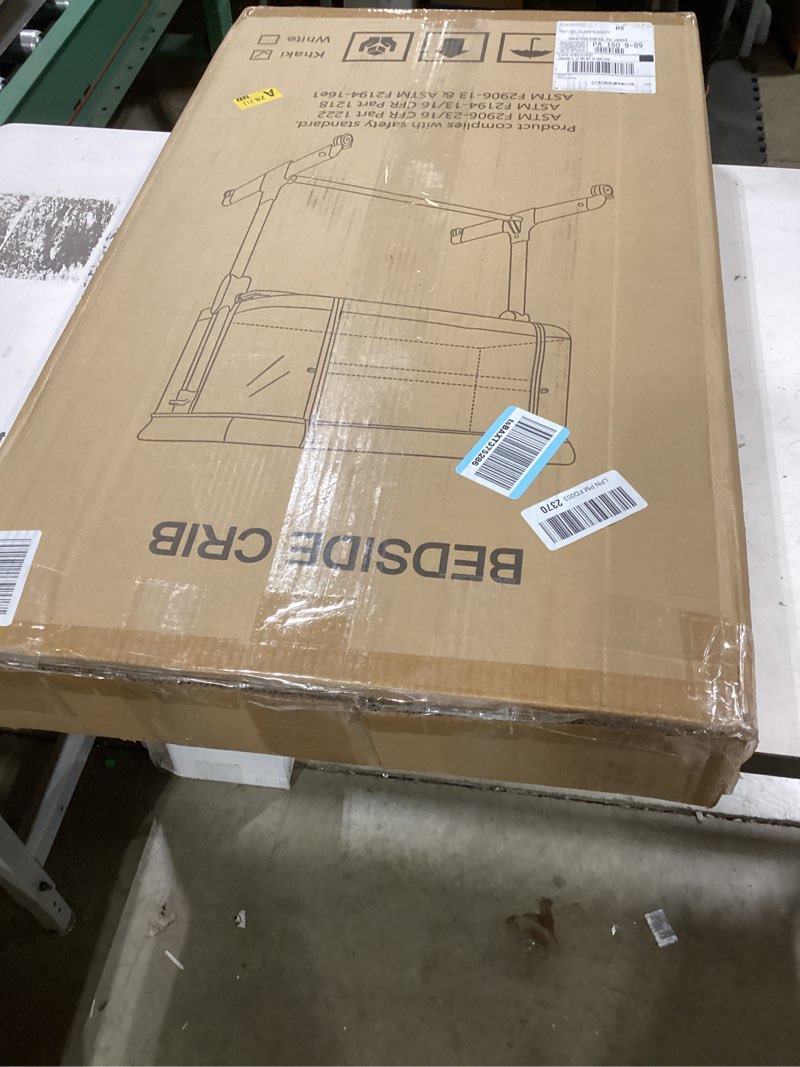 Fodoss Baby Bassinets Bedside Sleeper - All Mesh Bedside Bassinet with Wheels, 7 Height Adjustable B