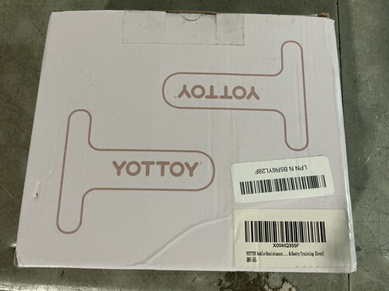 Condition photo showing New/Like New for yottoy ankle resistance bands with cuffs, adjustable ankle straps for leg & glute workout, butt exercise bands for cable machines women, perfect for hip fitness & booty training grey