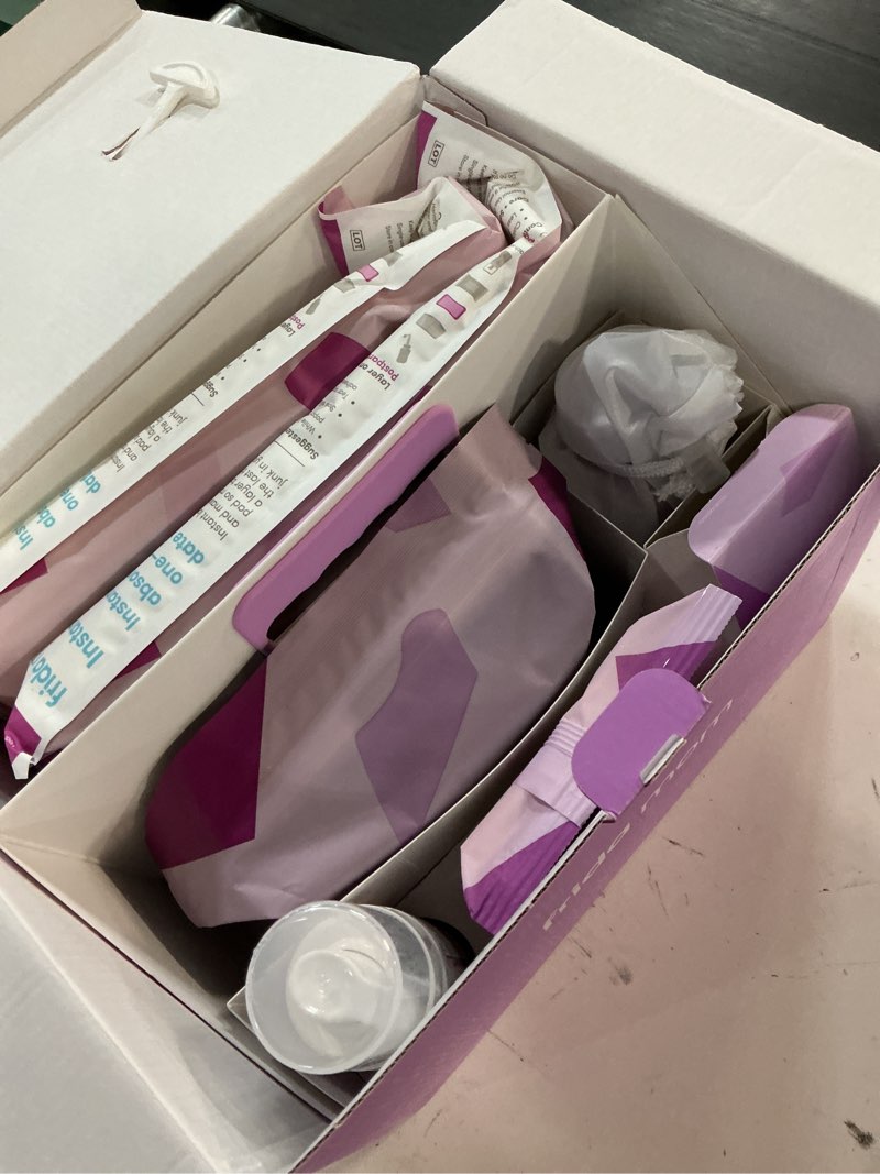 Condition photo showing New/Like New for Frida Mom 11pc Postpartum Essentials Kit Gift Set, Hospital Bag Must Haves for New Mom, Includes 4 Disposable Postpartum Underwear, 4 Ice Maxi Pads, Perineal Healing Foam & 24 Pad Liners & Peri Bottle Postpartum Kit