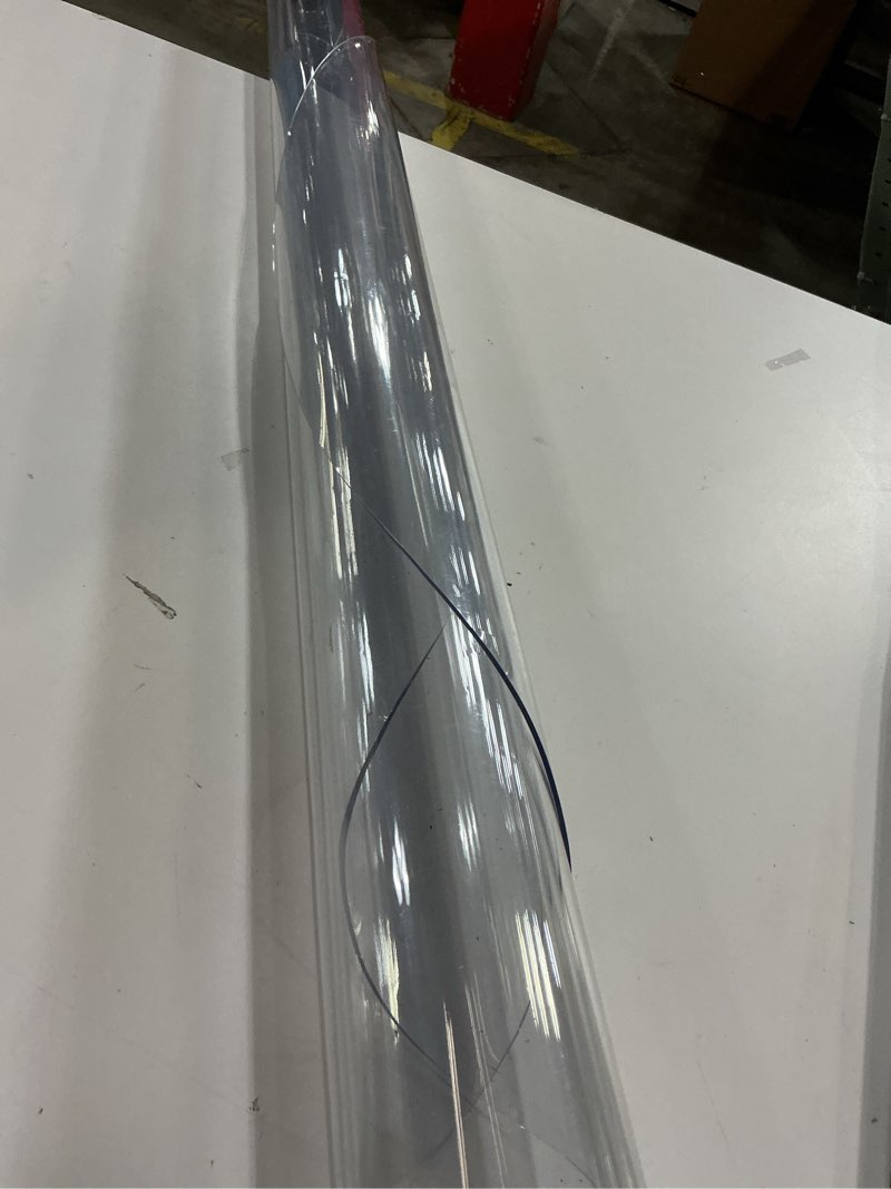 Condition photo showing Good Condition for ETECHMART Clear Round Table Cover Protector 42'', 2.0mm Thick Vinyl Waterproof Transparent Protector, Non-Slip Heat Resistant Clear Plastic Cover for Coffee Table Hard Floor 2.0mm Clear Dia. 42 Inches (Round)