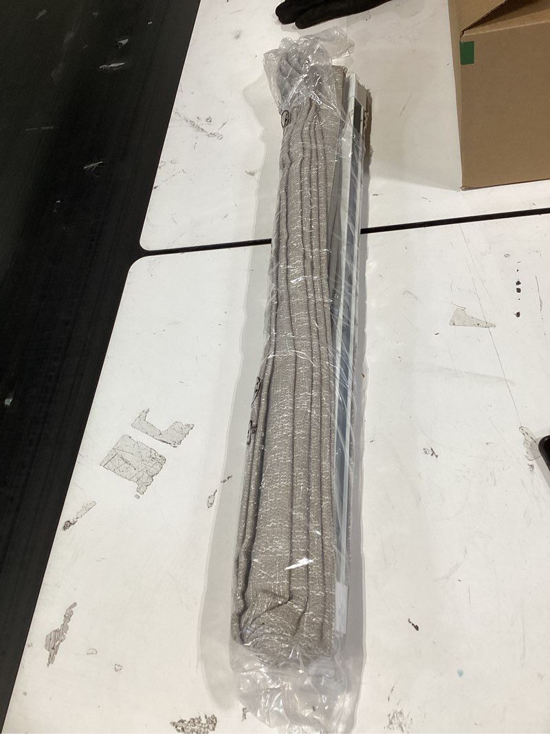 Condition photo showing Good Condition for chicology roman shades for windows , window treatments , roman shades , roman window shades , room darkening shades , window shades , 29"w x 64"h , belgian flax (privacy & light filtering) belgian flax (privacy & light filtering) 29"w x 64"h