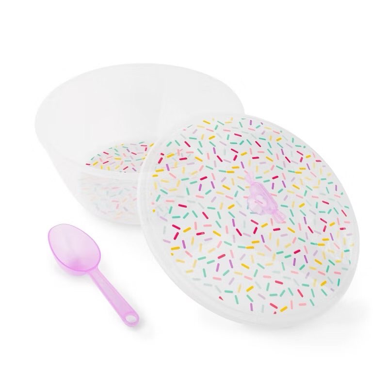 Candy Salad Bowl Clear/ purple - Bullseye's Playground (case of 6pcs) 