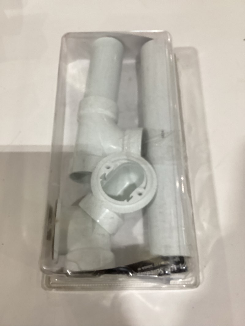 Condition photo showing As Is for plumb pak 1.5-in brushed nickel roller ball drain with pvc pipe