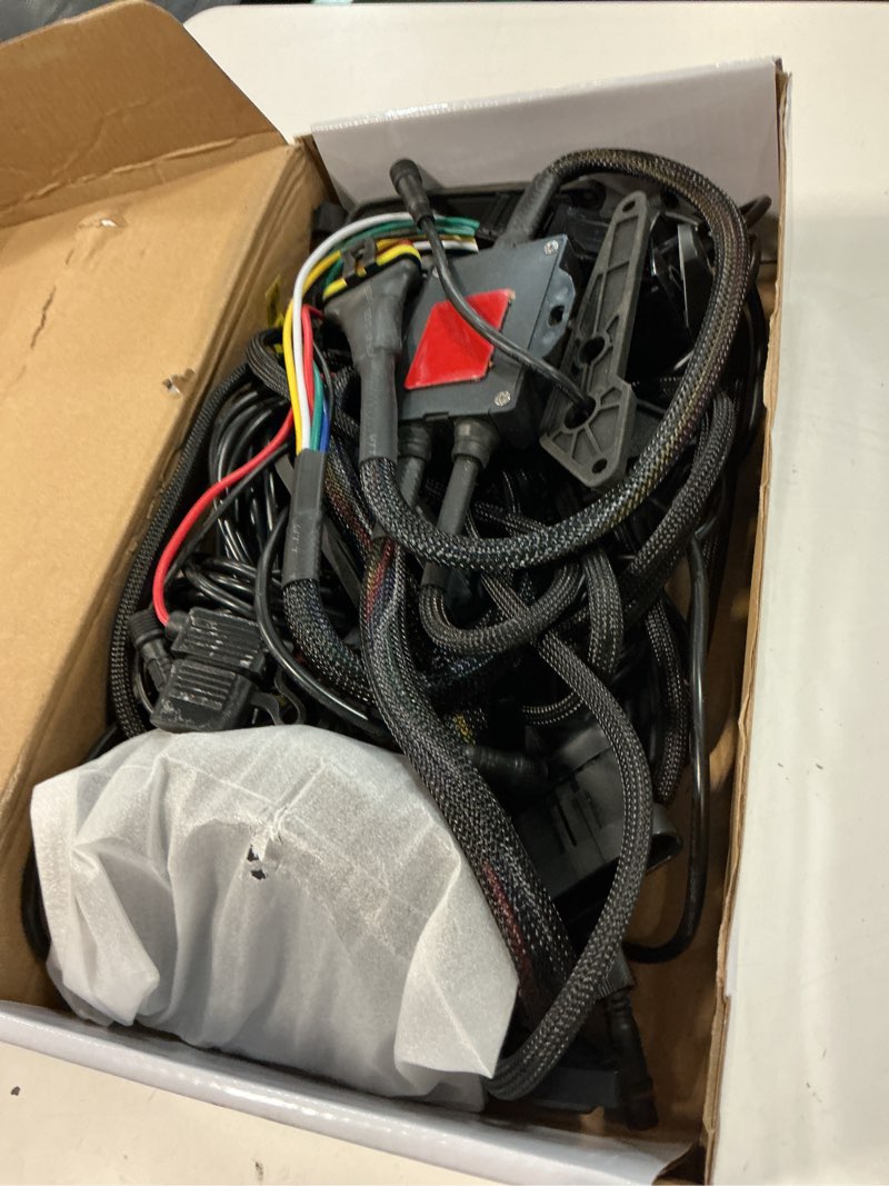 Condition photo showing As Is for utv turn signal kit with white drl/red running light 4-in-1 rocker switch 110db horn pre-wired plug & play utv universal street legal blinker kits for polaris, can-am, cfmoto for side by side with drl+red running light