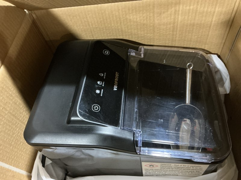 Condition photo showing Good Condition for Nugget Ice Maker Countertop, 35lbs/24H Sonic & Chewable Pellet Ice, Portable Crushed Ice Machine, Self-Cleaning Anti-Scale System, 10 Cleaning Packets, Quiet Operation, Stainless Steel Black