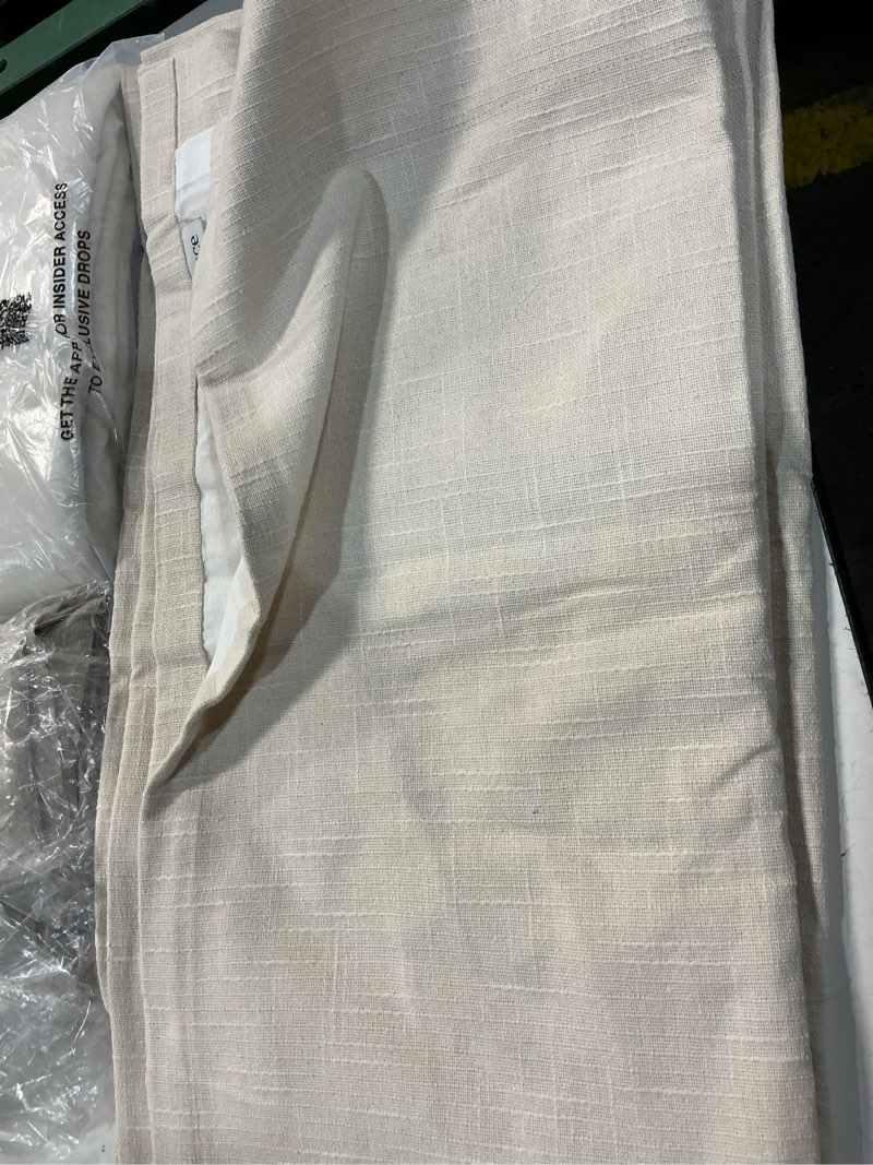 Condition photo showing Good Condition for quince european linen true blackout curtain ( 48*96 in) 1 pnel