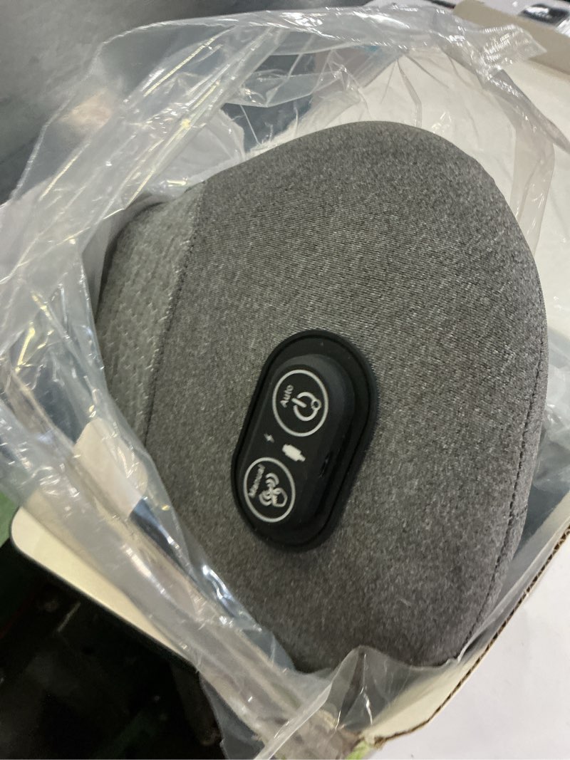 Condition photo showing Good Condition for triple fusion back massager, 3-in-1 electric lumbar support pillow with heat, vibration & airbag lift, corded lower back massager with memory foam for office chair, sofa & bed, dark gray