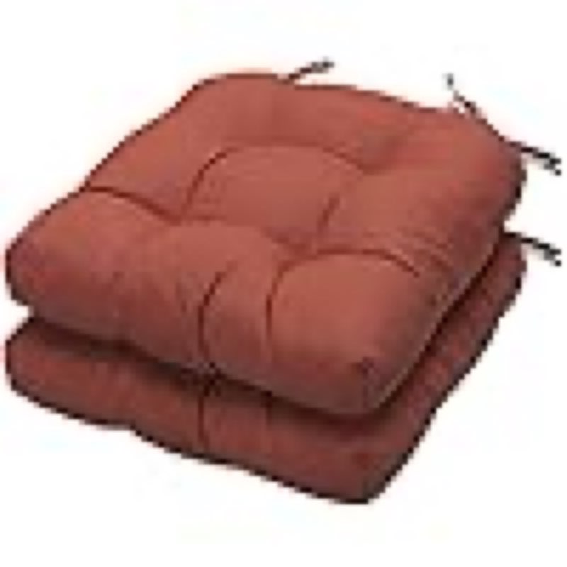 indoor/outdoor tufted seat cushions with ties set of 2, 19"x19" chair cushions for dining chairs, waterproof overstuffed chair pads for garden patio kitchen home-tropical green leaves a maui tropical black 2 count (pack of 1)