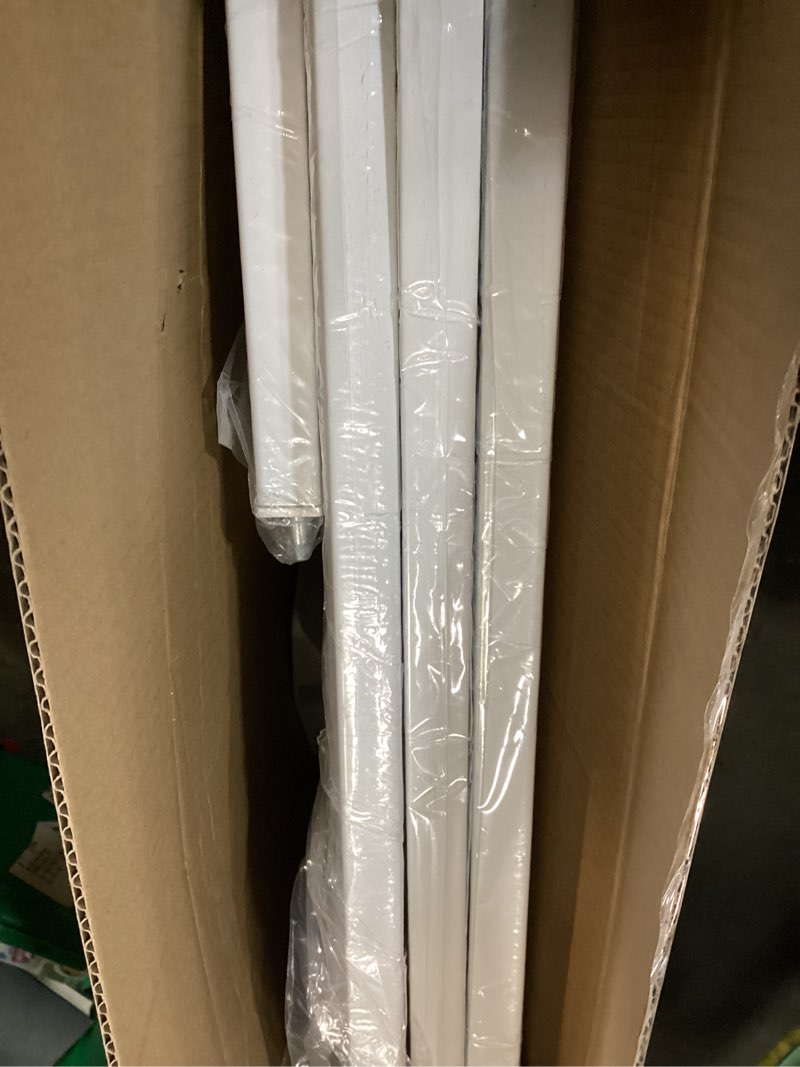 Condition photo showing Good Condition for Extra Wide Baby Gate 85.8-104.5 Inch, Pressure Mounted No Drilling, for Stairs & Doorways, Metal White Indoor Safety Gate for Kids and Dogs White 85.8"-104.5"/218-266CM