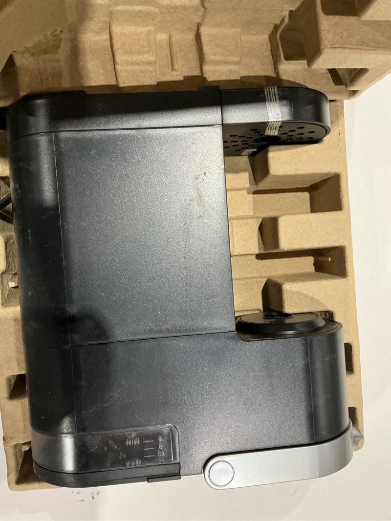 Condition photo showing As Is for incomplete ))))’keurig k-mini single serve k-cup pod coffee maker, 6 to 12oz brew size, with cord storage, perfect for small spaces, black