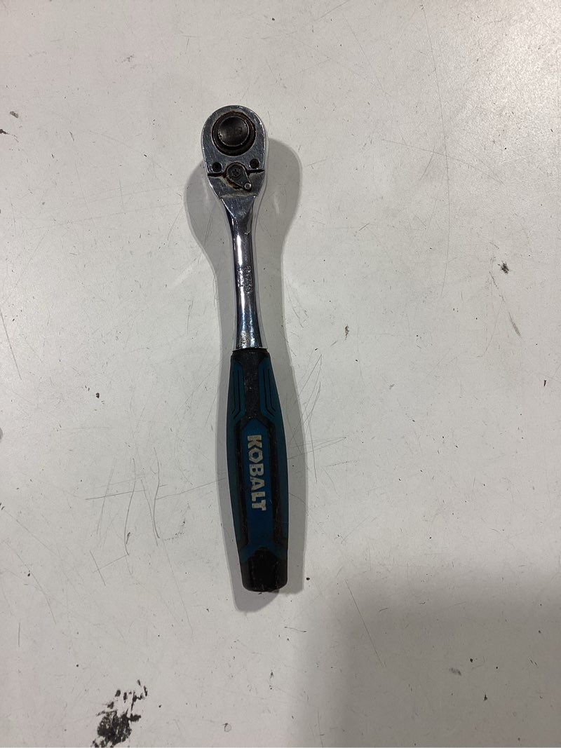 Condition photo showing As Is for kobalt 90 -tooth 1/4-in drive comfort grip handle ratchet