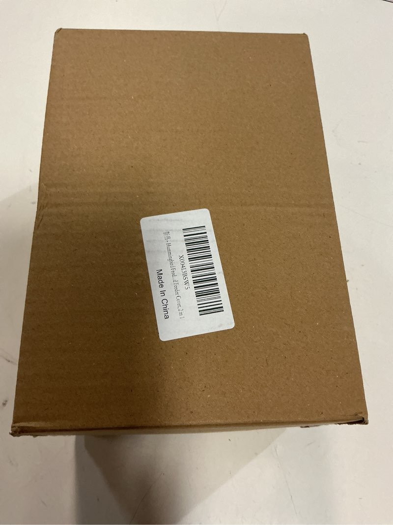 Condition photo showing New/Like New for hummingbird feeder helmet | hands-free outdoor observation device | 4 feeding ports design | adjustable headband | lightweight & durable pvc red-2