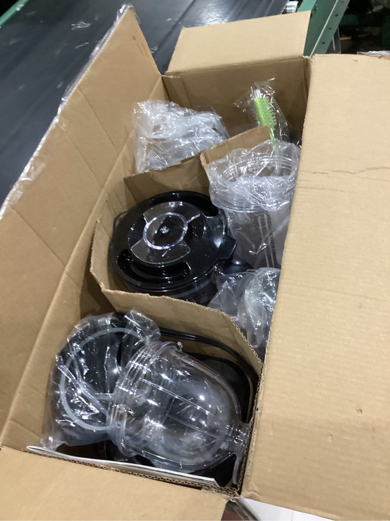 Condition photo showing As Is for KOIOS Blender/Food Processor Combo Max 1000W, 4 in 1 34oz Pitcher, 22oz Blending Cup, Meat Grinder & Vegetable Chopper, Spice Grinder,BPA Free -All-in-One Kitchen System, Dishwasher Safe