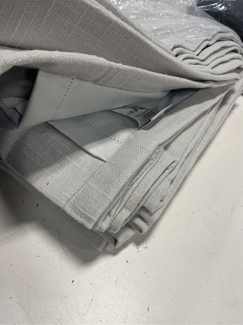 Condition photo showing Good Condition for quince cotton slub room darkening curtain natural 48x96in