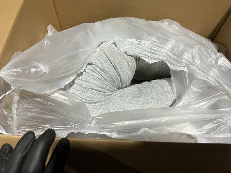 Condition photo showing Good Condition for Momcozy Pregnancy Pillows for Side Sleeping, J Shaped Maternity Body Pillow for Pregnancy, Soft Pregnancy Pillow with Jersey Cover for Head Neck Belly Support, Grey