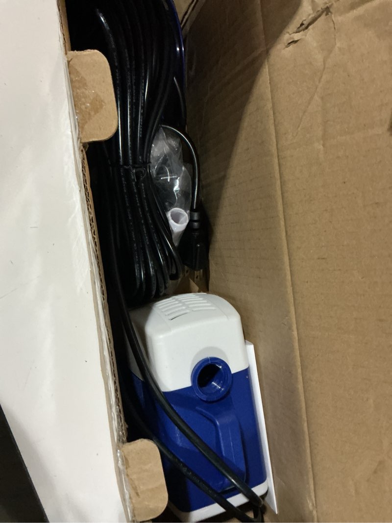Condition photo showing Good Condition for submersible pump rgb pond filter system kits,3-in-1 pond filter fountain with colorful light,660gph ponds filter box,multi-layer filtration, applicable to garden fish pond,water feature-bule