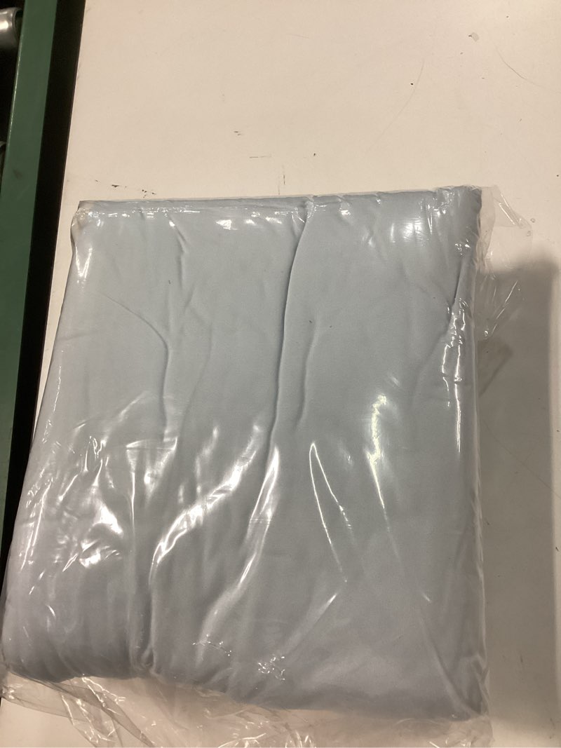 Condition photo showing New/Like New for amazon basics jersey knit microfiber 4-piece sheet set, wrinkle free and easy fit, includes 16" deep pocket fitted sheet, 1 flat sheet and 2 pillowcases, king, blue blue king