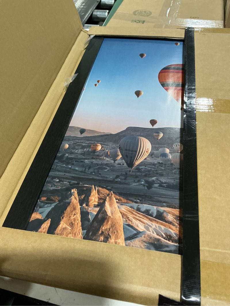 Condition photo showing Good Condition for 19x25 picture frame for wall display, 19x25 black picture frame with shatter resistant plexiglass, stable and sturdy 19 x 25 poster frame for wall display, handpicked gift collection, 1 pack