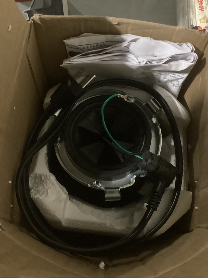 Condition photo showing As Is for insinkerator badger 5xl continuous feed 1/2-hp septic safe corded garbage disposal