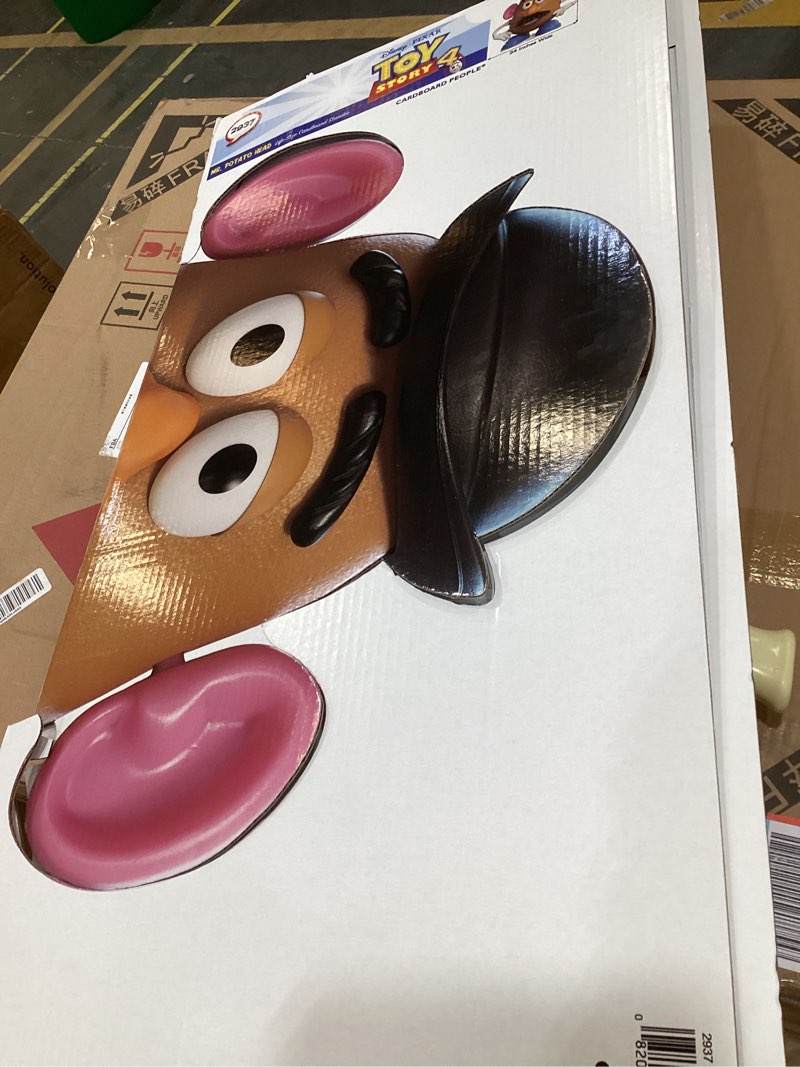 Condition photo showing Good Condition for cardboard people mr potato head life size cardboard cutout standup - disney pixar toy story 4 (2019 film)