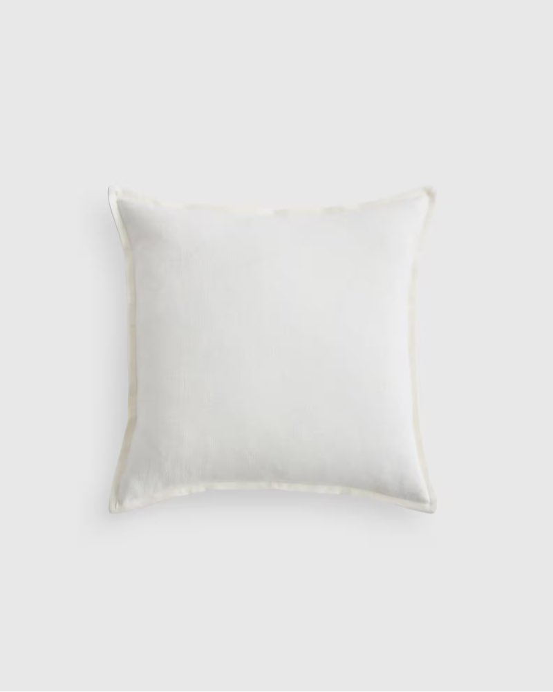 european linen flange edge pillow cover