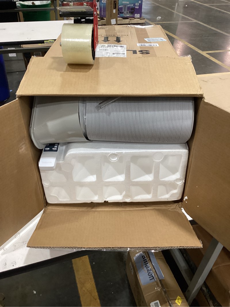 Condition photo showing Good Condition for serenelife 3-in-1 portable air conditioner with built-in dehumidifier function,fan mode, remote control, complete window mount exhaust kit 8,000 btu