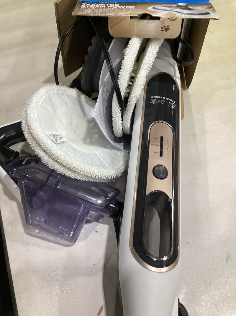 Condition photo showing Good Condition for shark steam & scrub with steam blaster technology all-in-one hard floor steam mop with 3 steam modes & led headlights s8201, rotator white