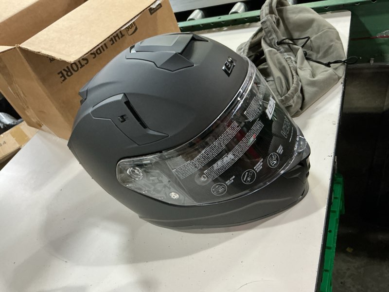 Condition photo showing Good Condition for lem motorcycle helmets full face for men, motorcycle helmet for adults, dot certified, pinlock & dvs dual vision, motorcycle street bike helmet, bluetooth speaker pockets (matte black large) vzn fp09 large matte black