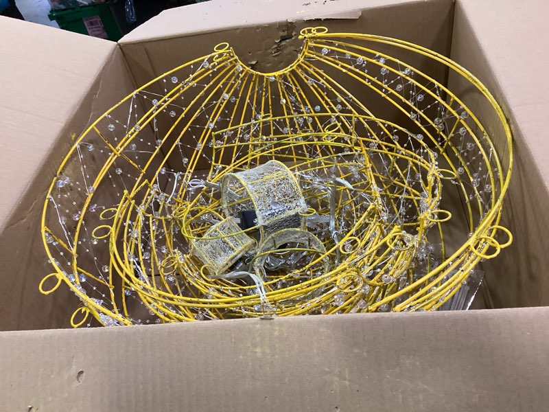 Condition photo showing Good Condition for 3 Pack Outdoor/Indoor LED Christmas Light Balls. Outside Lighted Sphere with 300 Warm White & White 