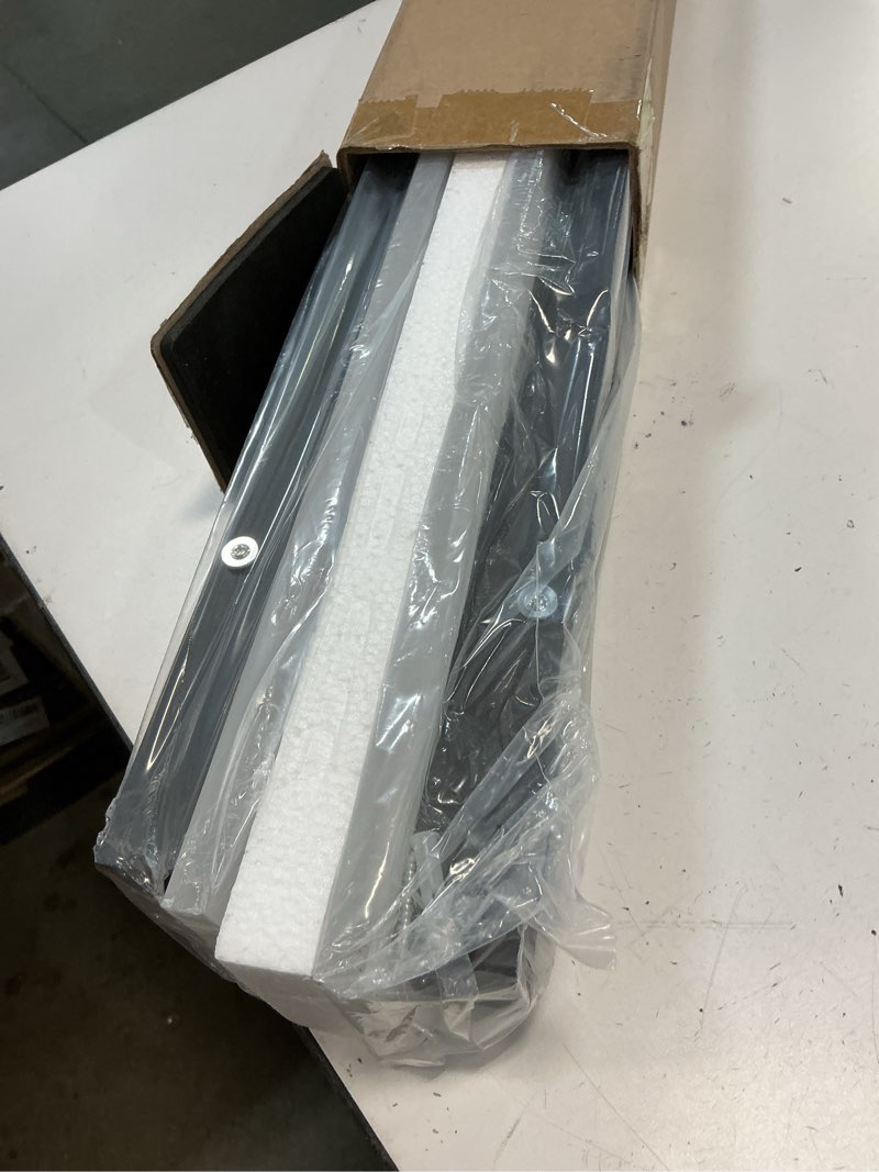 Condition photo showing New/Like New for 2pack 23.6inch long outdoor modern led wall light,18w waterproof ip65 warm white 110v led wall mount lighting fixture rectangular black wall lights elegant frosted white acrylic anti rust 2pack-23.6inch