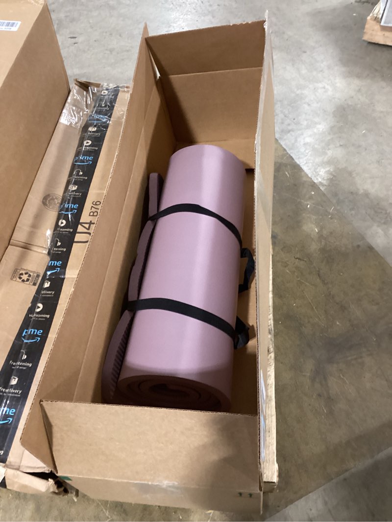 Condition photo showing Good Condition for Retrospec Solana Yoga Mat 1" Thick With Nylon Strap For Men & Women - Non Slip Exercise Mat For Home Yoga, Pilates, Stretching, Floor & Fitness Workouts Violet Haze 1 inch