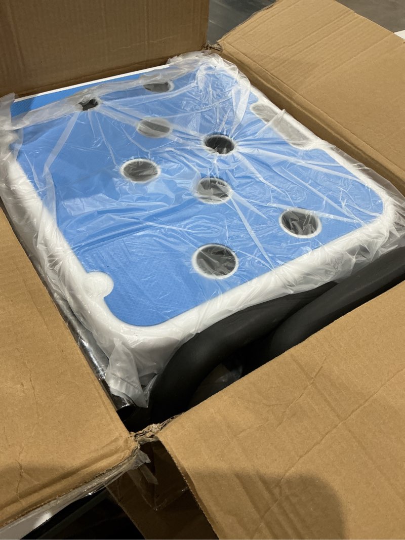 Condition photo showing Good Condition for sliding shower chair for inside shower & bathtub, 500lb heavy duty adjustable height transfer bench, shower bench seat for elderly disabled & seniors, tub transfer bench with quick-dry seat sliding shower chair with arms and back