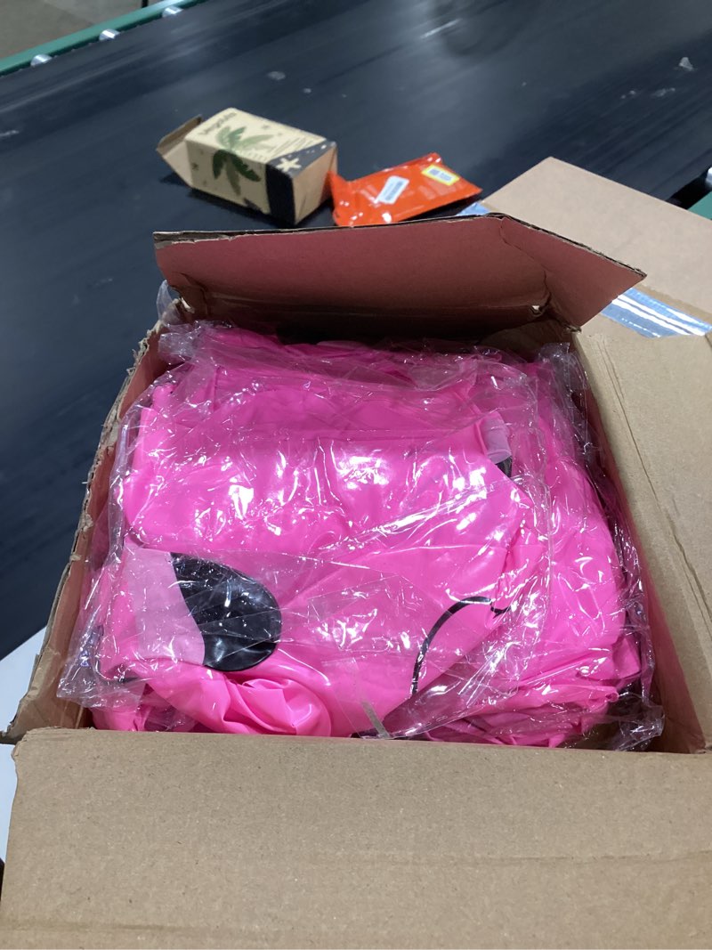Condition photo showing New/Like New for hushee 24 pack pineapple cups with 24 flower straws and 24 inflatable floating flamingo drink holders plastic pineapple cup flamingo coaster for hawaiian luau summer beach birthday party favor supply