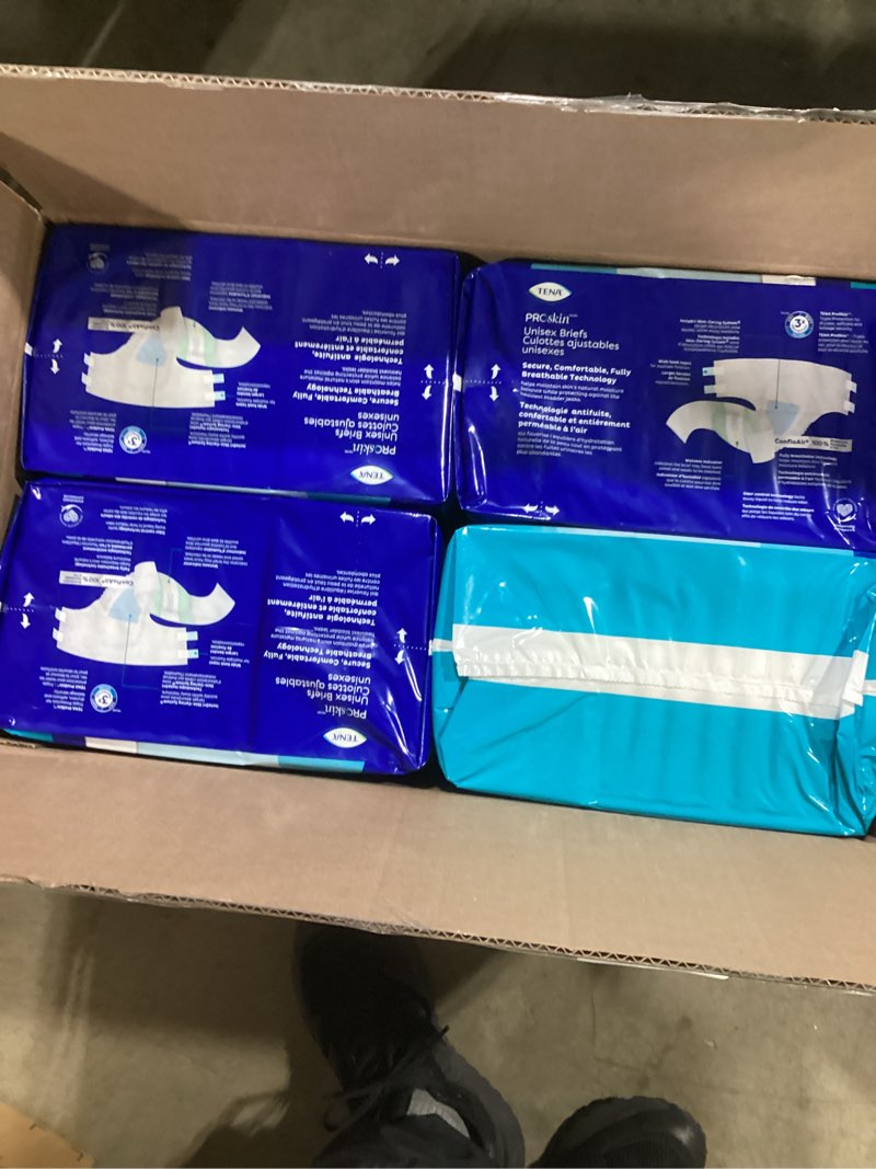 Condition photo showing New/Like New for TENA ProSkin Unisex Adult Diapers with Tabs, Maximum Absorbency, Medium, 56 ct Medium 56