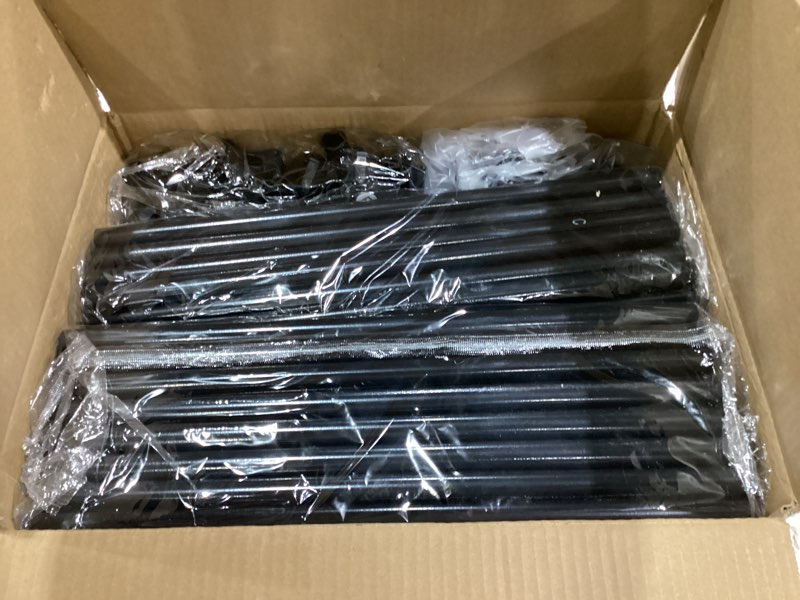 Condition photo showing New/Like New for Buzowruil Portable Closet Wardrobe - 6-Shelf Storage with Hanging Rail, Non-Woven Fabric, Dust-Resistant, Easy Assembly, Space-Saving Design, Grey 43in Grey