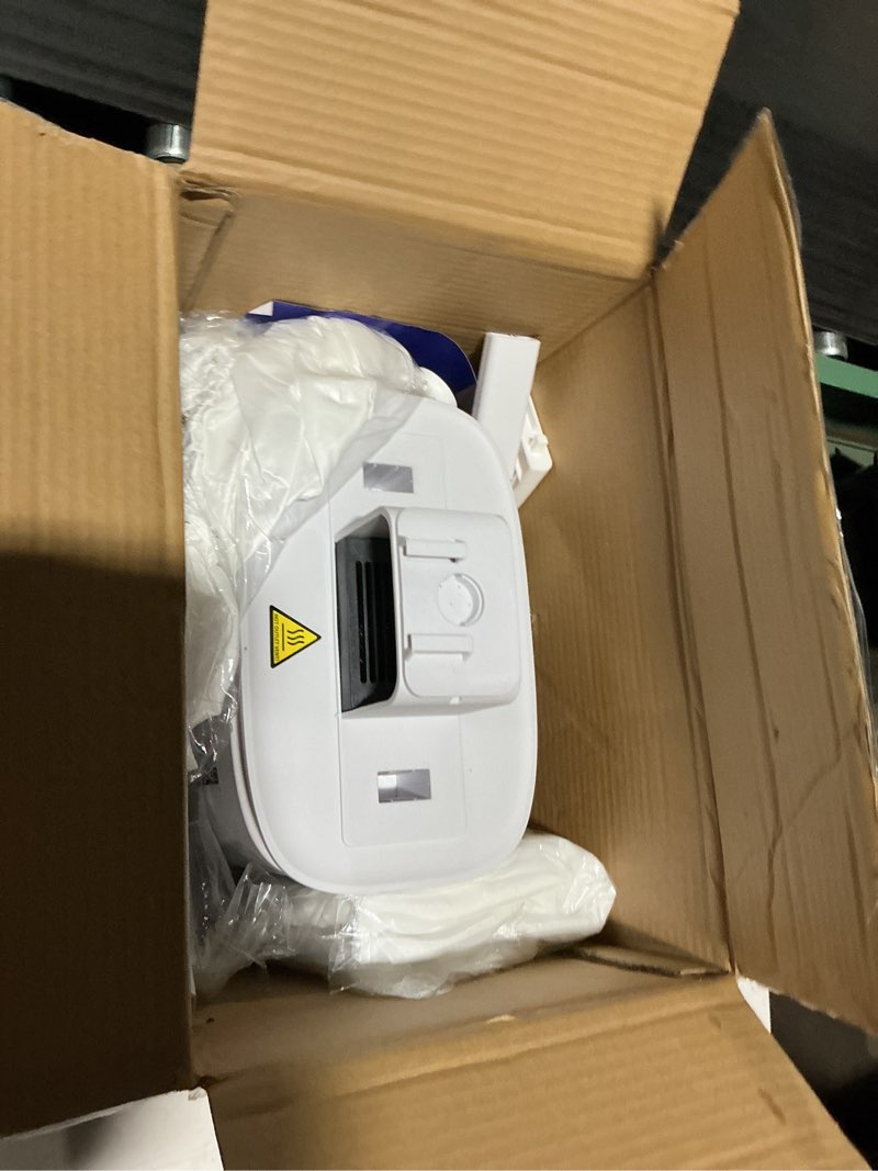 Condition photo showing Good Condition for Automatic Ironing Machine, Portable Hands-Free Wrinkle Remover for Shirts & Pants, Gentle on All Fabrics, Ironing Machine Perfect for Apartments, Business Travel & Small Spaces White